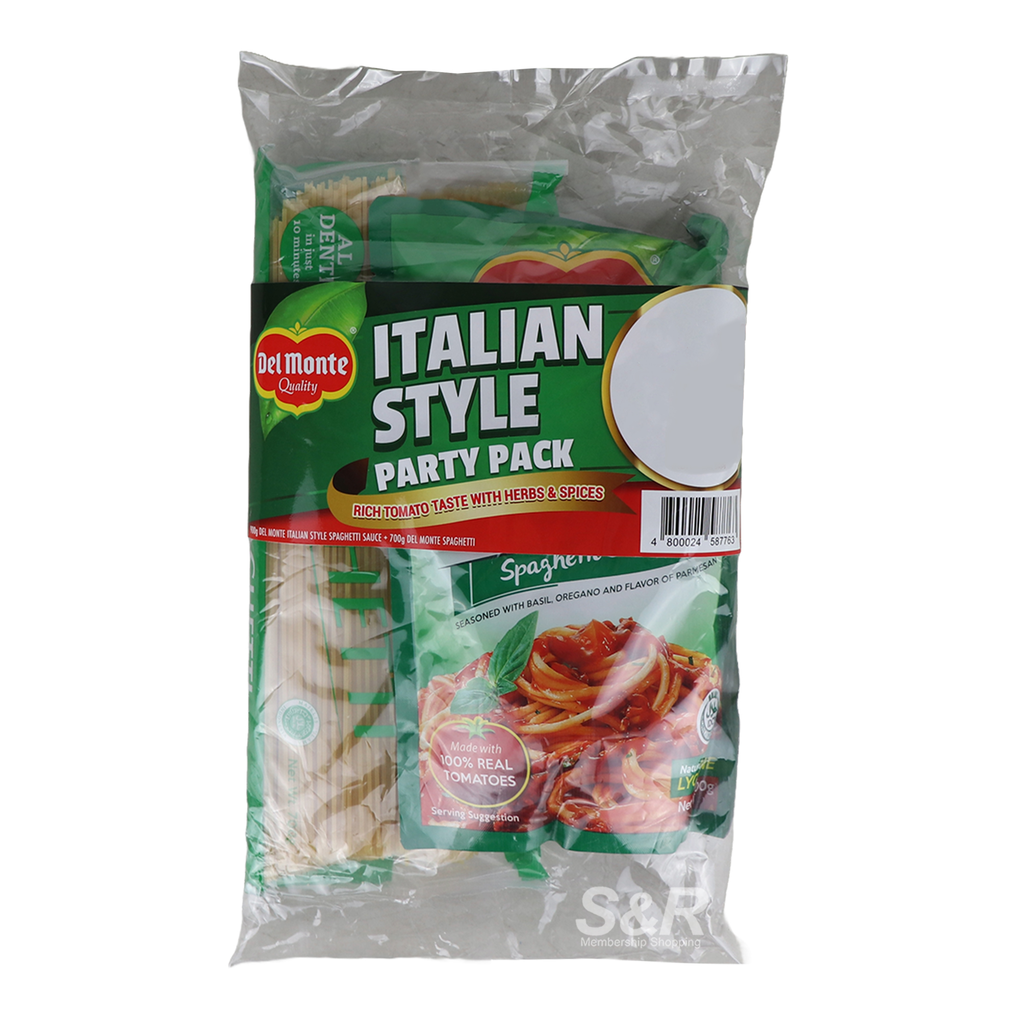 Del Monte Italian Style Spaghetti Party Pack Del Monte Italian Style Spaghetti Party Pack